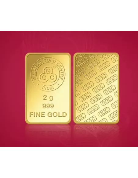Buy Gujarat Gold Centre Gold Bar Of 2 Gram  Gold 24Kt in 999 Purity
