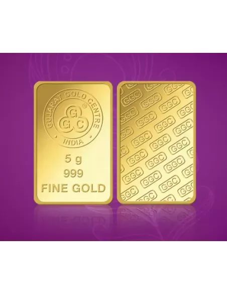 Buy Gujarat Gold Centre Gold Bar Of 5 Gram Gold  24Kt in 999 Purity