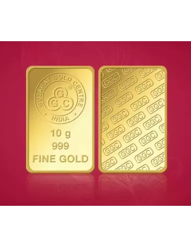 Buy Gujarat Gold Centre Gold Bar Of 10 Gram Gold  24Kt in 999 Purity