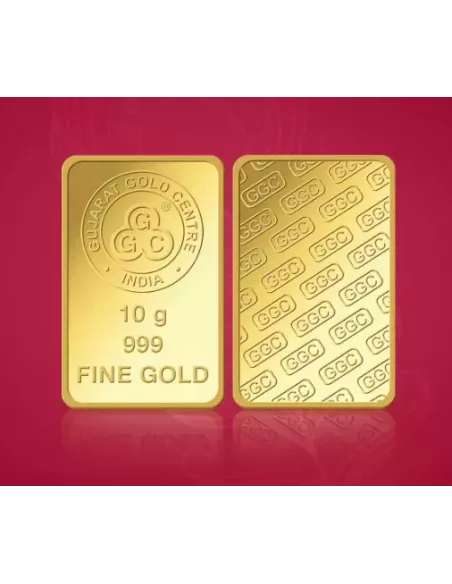 Buy Gujarat Gold Centre Gold Bar Of 10 Gram Gold  24Kt in 999 Purity