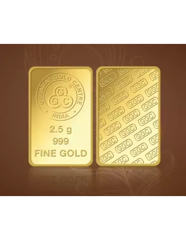 Buy Gujarat Gold Centre Gold Bar Of 2.5 Gram Gold  24Kt in 999 Purity