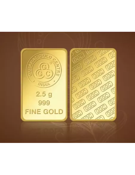 Buy Gujarat Gold Centre Gold Bar Of 2.5 Gram Gold  24Kt in 999 Purity