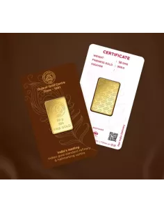 Buy Gujarat Gold Centre Gold Bar Of 50 Gram 24Kt in 999 Purity