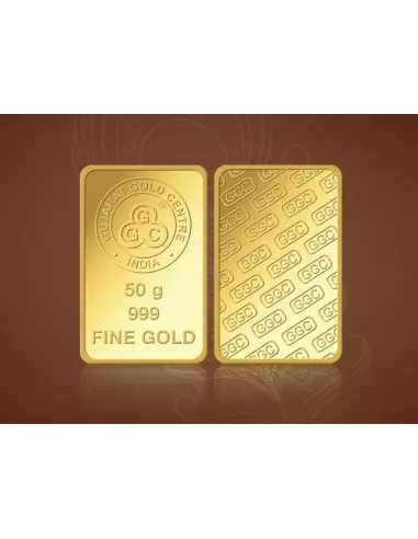 Buy Gujarat Gold Centre Gold Bar Of 50 Gram 24Kt in 999 Purity