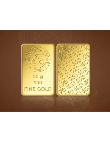 Buy Gujarat Gold Centre Gold Bar Of 50 Gram 24Kt in 999 Purity