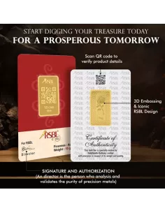 Buy RSBL Gold Bar 10 Grams 24Kt Gold 999 Purity Fineness I CoinBazaar
