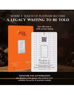 RSBL Platinum Bar Of 5 Gram 999 Purity Fineness