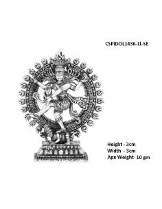 Emerald Brands -Natarajan  Solid Idol in 92.5 Silver