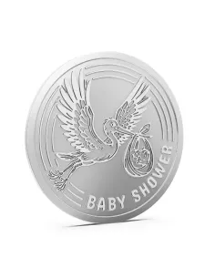 Aspect Bullion  Baby Shower Silver Coin Of 10 Grams in 24 Karat 999 Pu