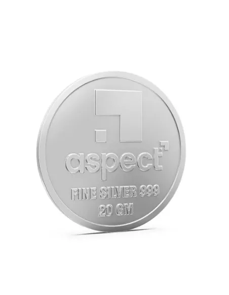 Aspect Bullion  Baby Shower Silver Coin Of 20 Grams in 24 Karat 999 Pu