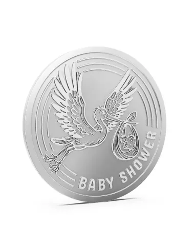 Aspect Bullion  Baby Shower Silver Coin Of 100 Grams in 24 Karat 999 P