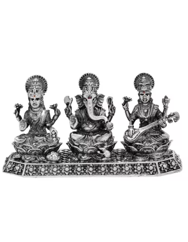 Trimurti Solid Idol Of Approx 75 gm in 92.5 Silver of 1.5 inch Height