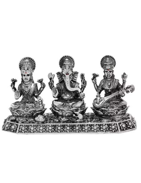 Trimurti Solid Idol Of Approx 530 gm in 92.5 Silver of 3 inch Height B