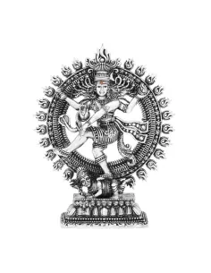 Natarajan Solid Idol Of Approx. 370 gm in 92.5 Silver 6 inch Height By