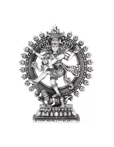 Natarajan Solid Idol Of Approx. 370 gm in 92.5 Silver 6 inch Height By