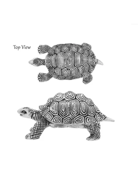 Tortoise Solid Idol Of Approx. 160 gm in 92.5 Silver 2 inch Height By
