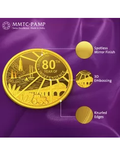 MMTC-PAMP Virasat Gold Coin Of 10 gm 24 Karat in 999.9 Purity Fineness