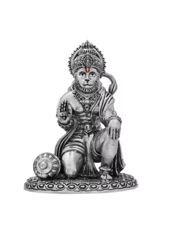 Hanuman Solid Idol Of Approx.460 gm in 92.5 Silver of 5 inch Height by