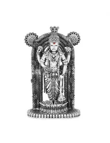 Guruvayurappan Solid Idol Of Approx. 350 gm in 92.5 Silver of 5 inch H