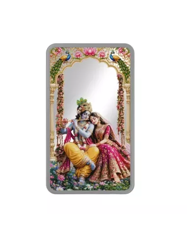 MMTC-PAMP Radha Krishna Silver Ingot Bar of 50  Gram in 999.9 Purity /