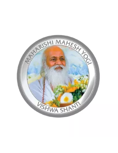 MMTC PAMP Maharishi Mahesh Yogi Colored Silver Coin  1 oz / 31.10gm in
