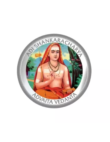 MMTC PAMP Adi Shankaracharya Colored Silver Coin  1 oz / 31.10gm in 99