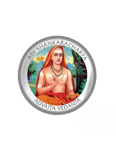 MMTC PAMP Adi Shankaracharya Colored Silver Coin  1 oz / 31.10gm in 99