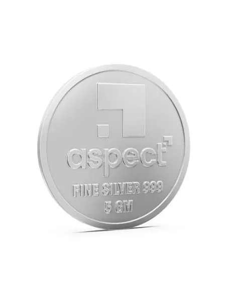 Aspect Bullion Happy Raksha Bandhan Silver Coin Of 5 Grams in 24 Karat