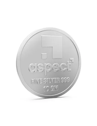 Aspect Bullion Happy Raksha Bandhan Silver Coin Of 10 Grams in 24 Kara