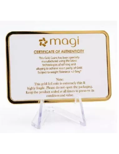 Magi Banyan Tree Gold Bar Of 25 Milligrams in 999 Purity Fineness