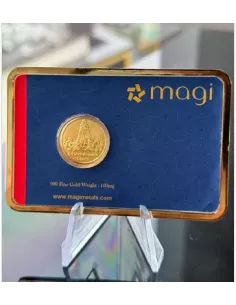 Magi Tirupati Balaji Gold Bar Of 100 Milligrams in 999 Purity Fineness