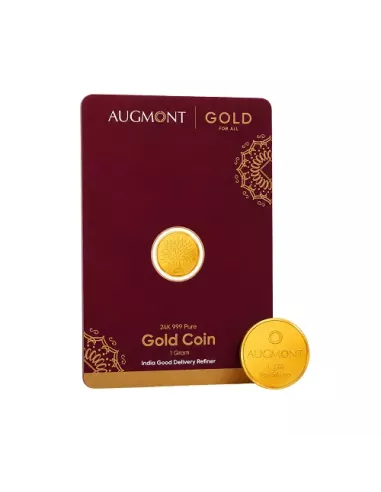 Augmont 1gm Gold Coin 24Kt  in 999 Purity