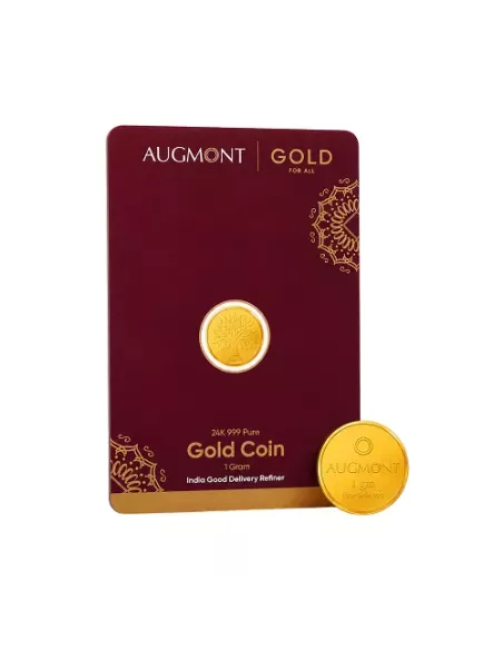Augmont 1gm Gold Coin 24Kt  in 999 Purity