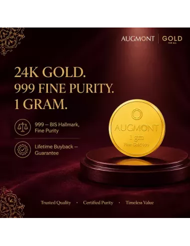 Augmont 1gm Gold Coin 24Kt  in 999 Purity