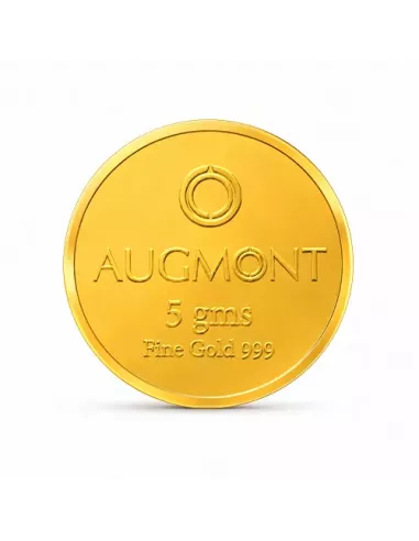 Augmont 5 gm Gold Coin 24Kt  in 999 Purity