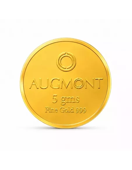 Augmont 5 gm Gold Coin 24Kt  in 999 Purity