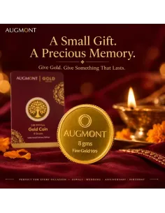 Augmont 8 gm Gold Coin 24Kt in 999 Purity