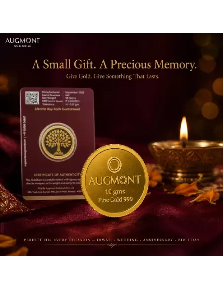 Augmont 10 gm Gold Coin 24Kt in 999 Purity