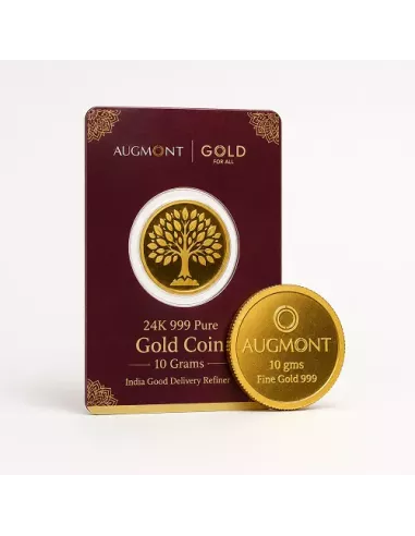 Augmont 10 gm Gold Coin 24Kt in 999 Purity
