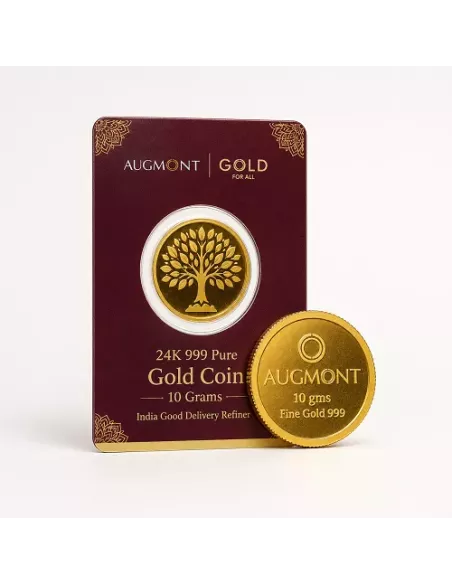Augmont 10 gm Gold Coin 24Kt in 999 Purity