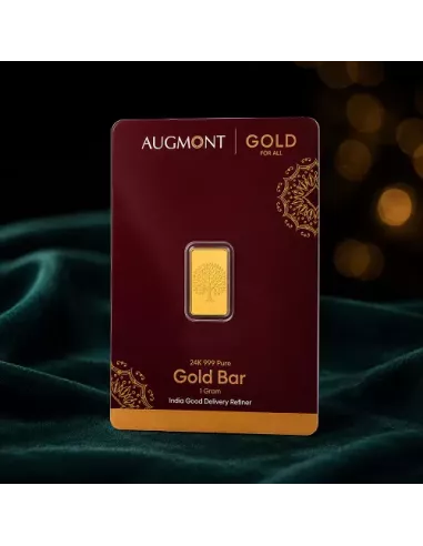 Augmont 1 gm Gold Bar 24k 999 purity