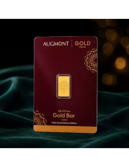 Augmont 1 gm Gold Bar 24k 999 purity