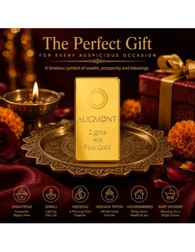 Augmont 2 gm Gold Bar 24Kt  in 999 Purity