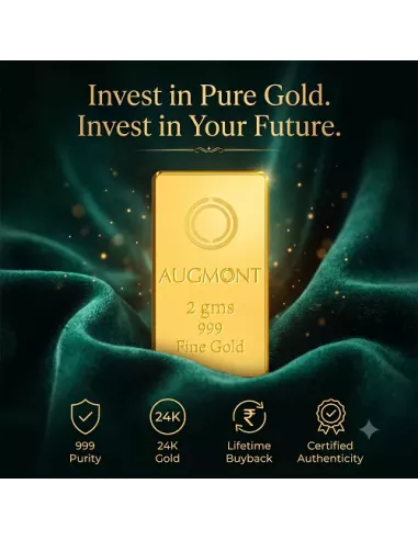 Augmont 2 gm Gold Bar 24Kt  in 999 Purity