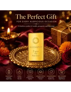Augmont 3 gm Gold Bar 24Kt  in 999 Purity
