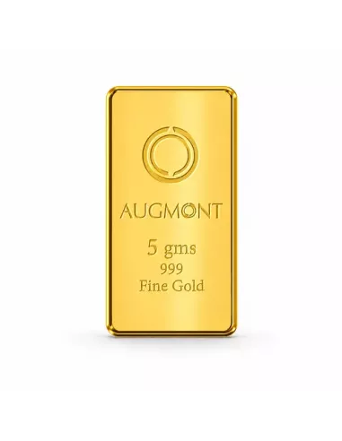 Augmont 5 gm Gold Bar 24Kt  in 999 Purity