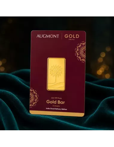 Augmont 5 gm Gold Bar 24Kt  in 999 Purity