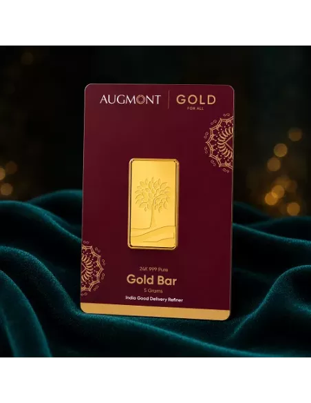 Augmont 5 gm Gold Bar 24Kt  in 999 Purity