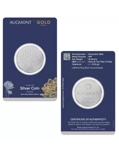 Augmont 10 gm Silver Coin 24Kt in 999 Purity