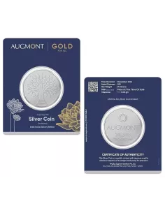 Augmont 50 gm Silver Coin 24Kt in 999 Purity